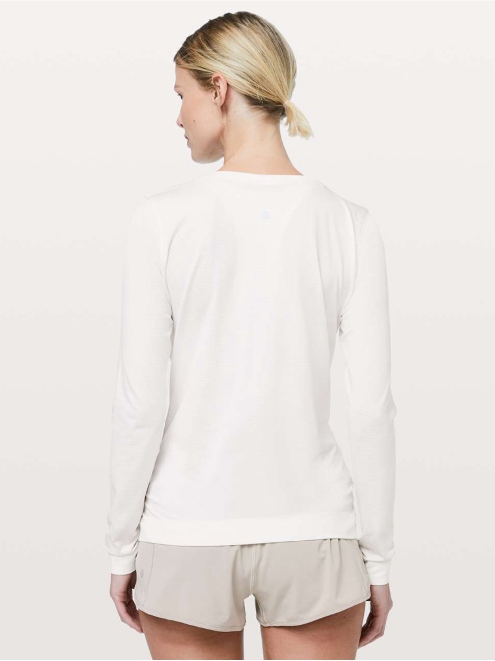 LULULEMON SWIFTLY TECH LONG SLEEVE BREEZE RELAXED FIT TOP WHITE WOMEN’S 14
